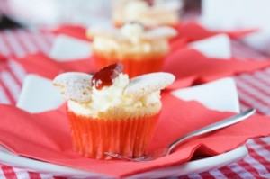 Cupcake on a plate