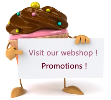 Cupcake with sign cupcake webshop